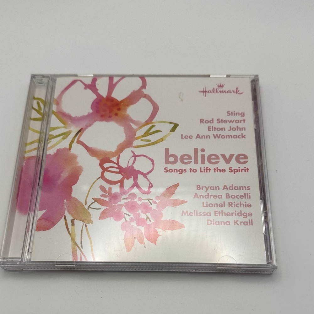 Hallmark Believe CD - Pink and Green Floral Design